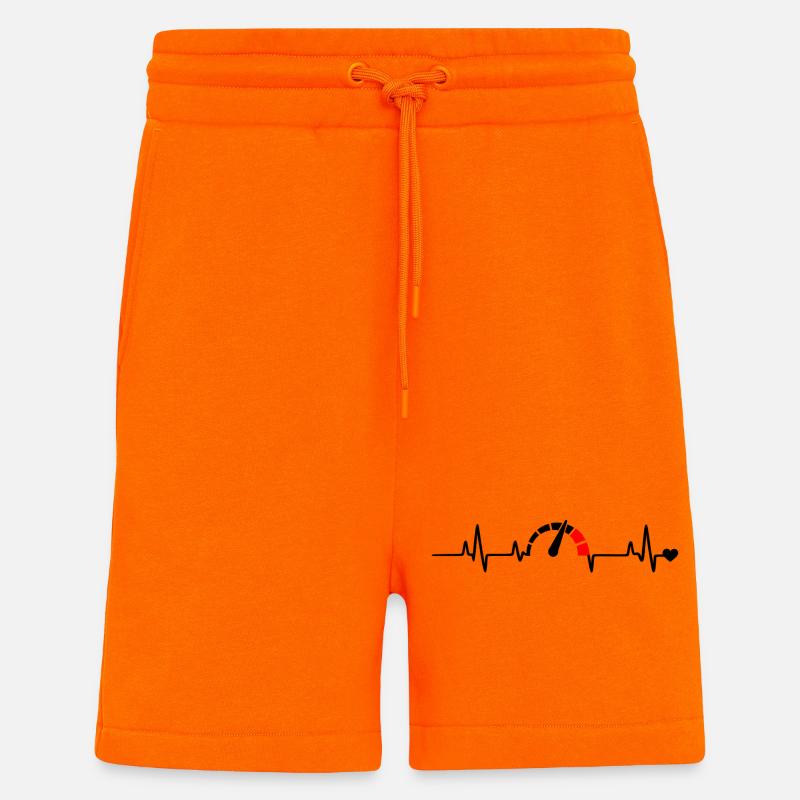 Roter Segmentbogen Logo Muster - Shorts - made by SPREAD - SUNSET ORANGE