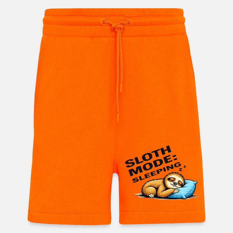 Sloth Mode Sleeping - Shorts - made by SPREAD - SUNSET ORANGE