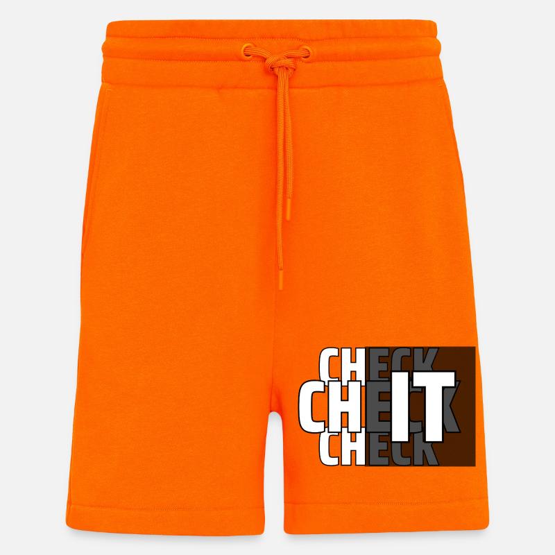 REGARDE - Short bio décontracté fabriqué en UE - SUNSET ORANGE