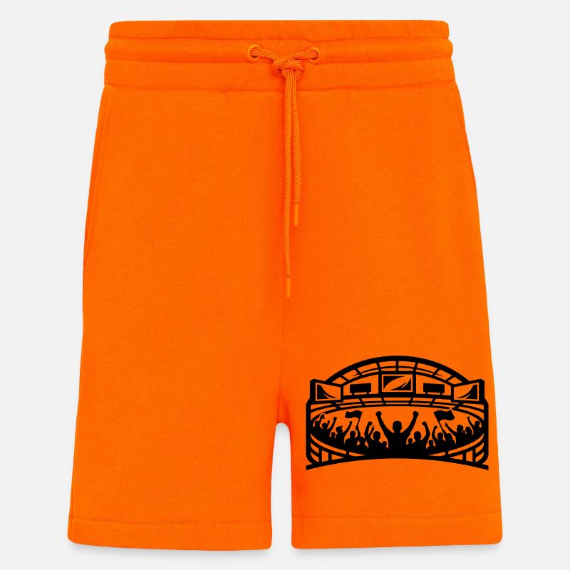 Stadium Fans Silhouette - Shorts - made by SPREAD - SUNSET ORANGE