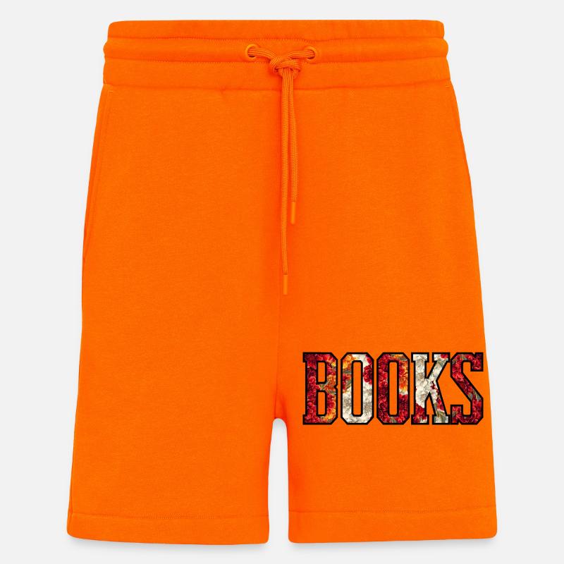 Blütenbuchstaben-Design - Shorts - made by SPREAD - SUNSET ORANGE