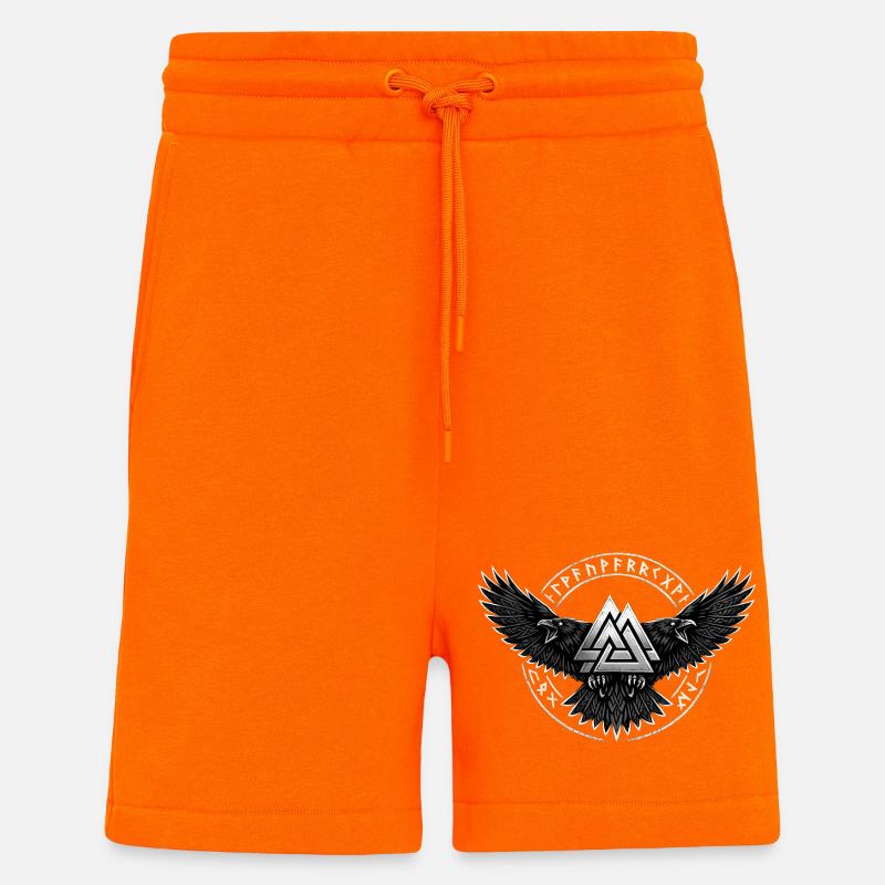 Rabe Valknut Wikingersymbol - Shorts - made by SPREAD - SUNSET ORANGE
