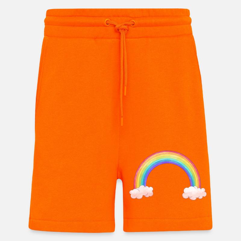 Rainbow bow with clouds - Shorts - made by SPREAD - SUNSET ORANGE