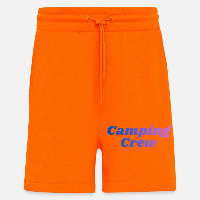 Équipe de camping - Short bio décontracté fabriqué en UE - SUNSET ORANGE