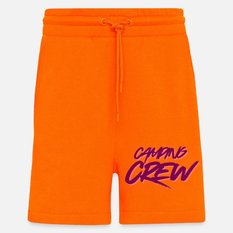 Équipe de camping - Short bio décontracté fabriqué en UE - SUNSET ORANGE
