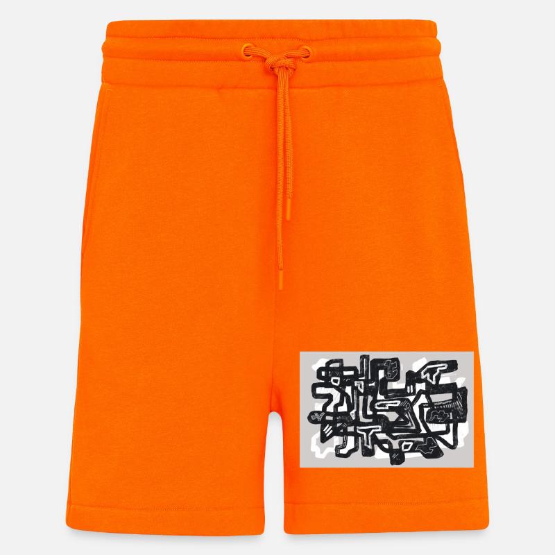 Small Turns - Short bio décontracté fabriqué en UE - SUNSET ORANGE