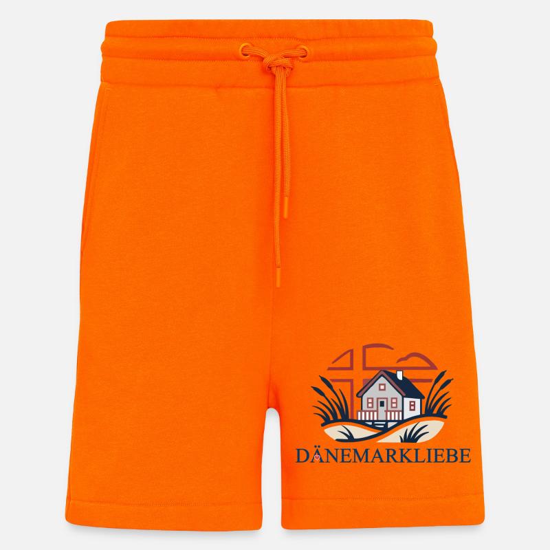 Dänemarkliebe - Ein Statement mit Aussagekraft - Shorts - made by SPREAD - SUNSET ORANGE