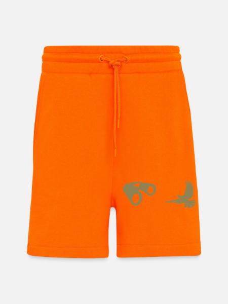 Minimalist Bird Watching Silhouette - Shorts - made by SPREAD - SUNSET ORANGE
