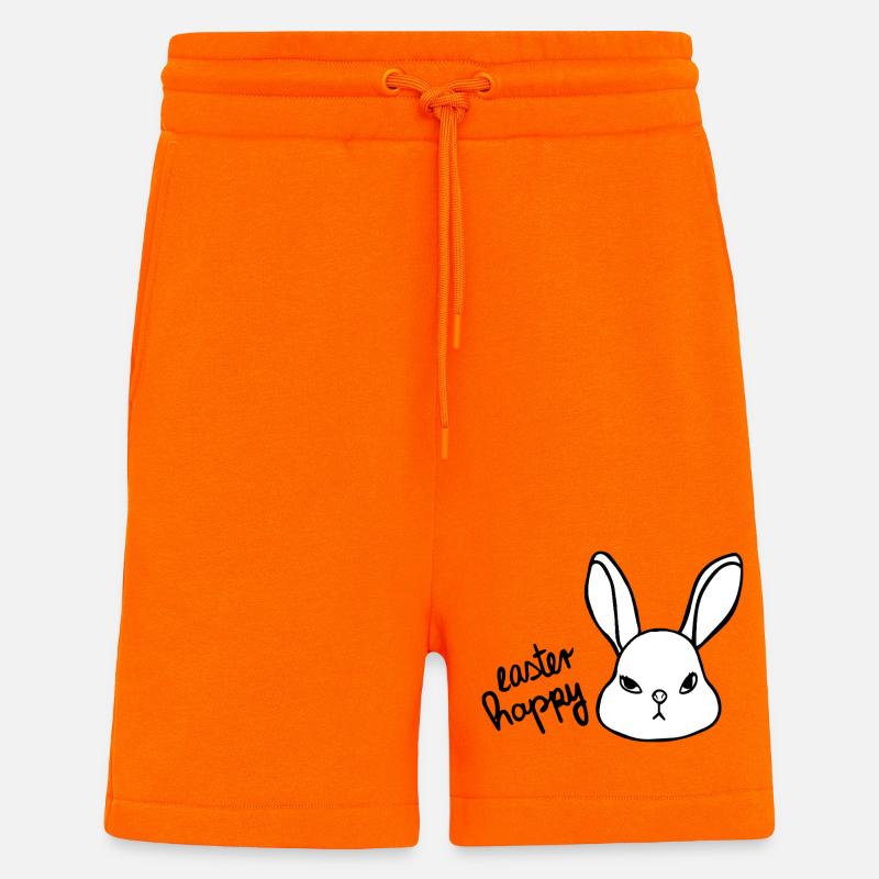 Sarcastic Easter Bunny - Easter Happy Bunny - Shorts - made by SPREAD - SUNSET ORANGE