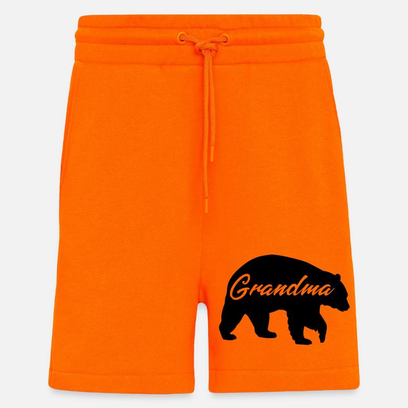 Grandma Bear süßes Geschenkhemd - Shorts - made by SPREAD - SUNSET ORANGE