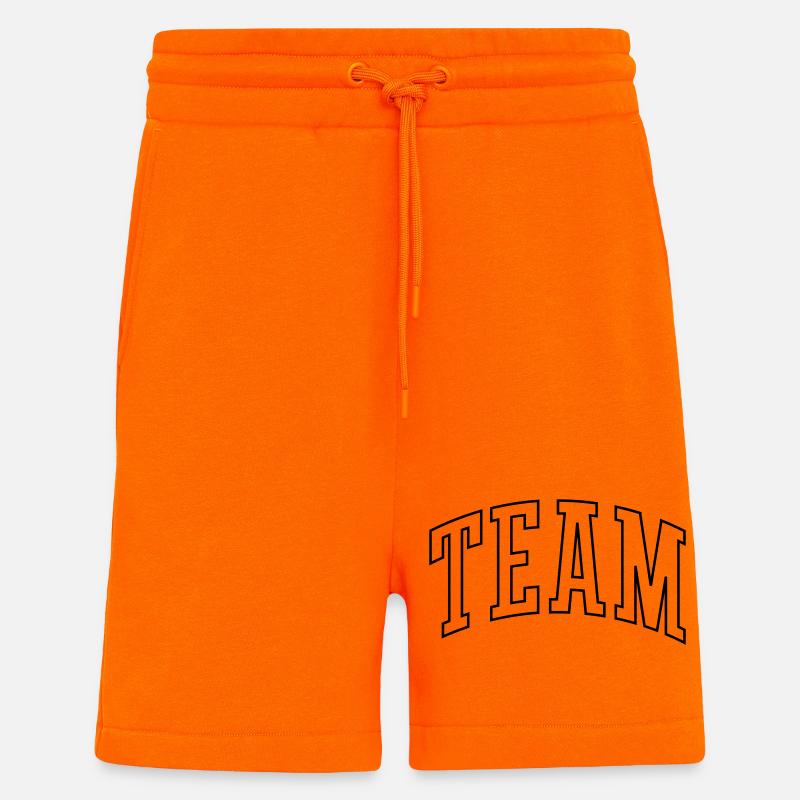 Team Outline - Shorts - made by SPREAD - SUNSET ORANGE