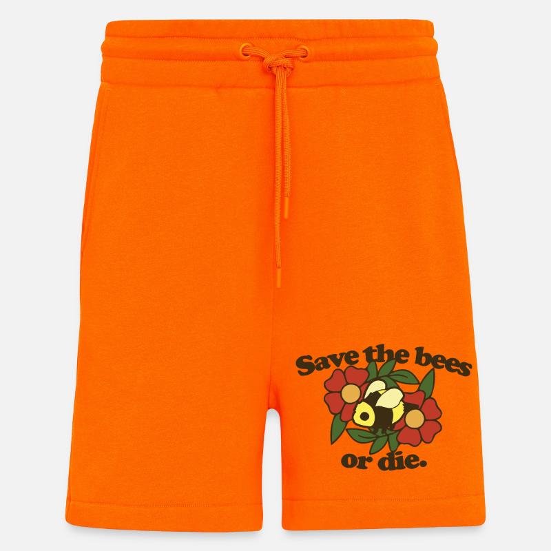 Rette die Bienen oder stirb - Shorts - made by SPREAD - SUNSET ORANGE