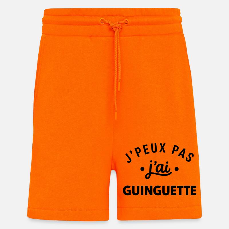 guinguettte - Short bio décontracté fabriqué en UE - SUNSET ORANGE
