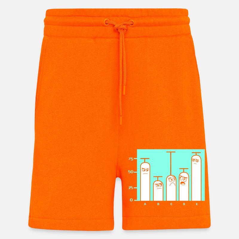 Programmeur Codeur GPT - Short bio décontracté fabriqué en UE - SUNSET ORANGE