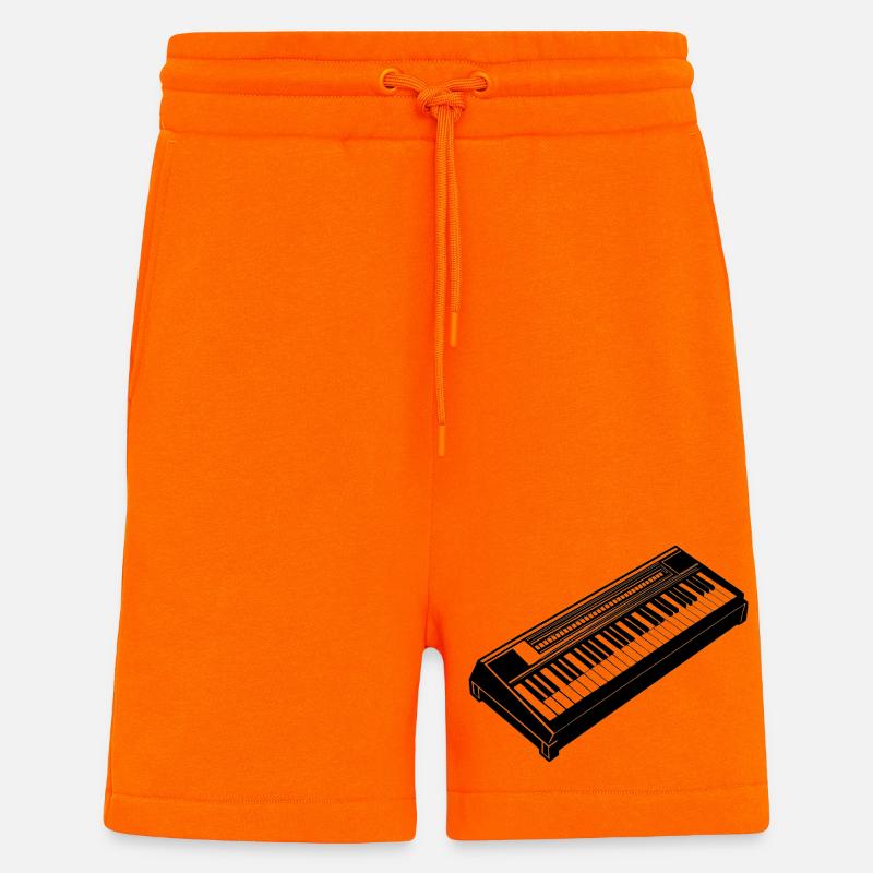 Electronic Keyboard - Shorts - made by SPREAD - SUNSET ORANGE