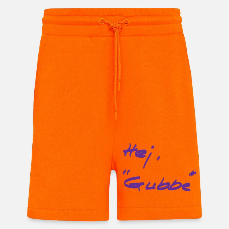 Begrüßung - anders - schwedisch - Shorts - made by SPREAD - SUNSET ORANGE