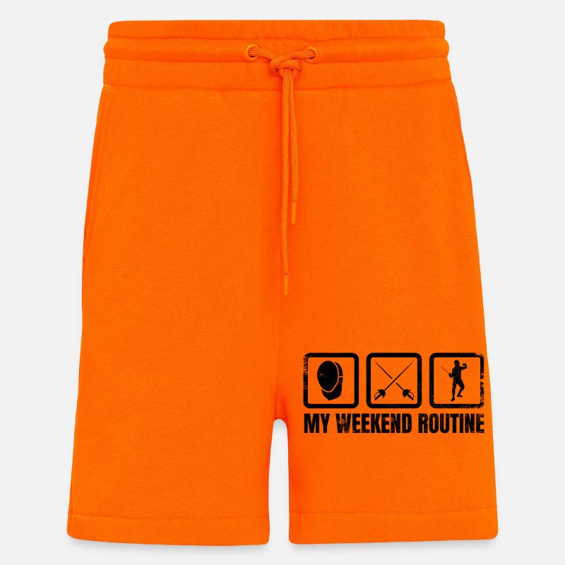 My Weekend Routine - Shorts - made by SPREAD - SUNSET ORANGE
