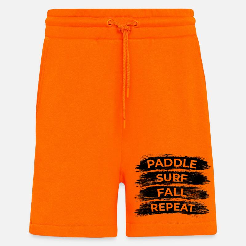 Paddle Surf Fall Repeat - Shorts - made by SPREAD - SUNSET ORANGE