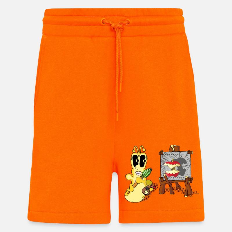 PLAN - Short bio décontracté fabriqué en UE - SUNSET ORANGE