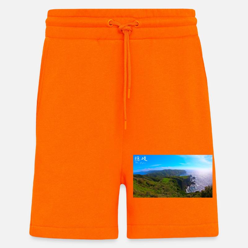 Klippe in Japan - Shorts - made by SPREAD - SUNSET ORANGE