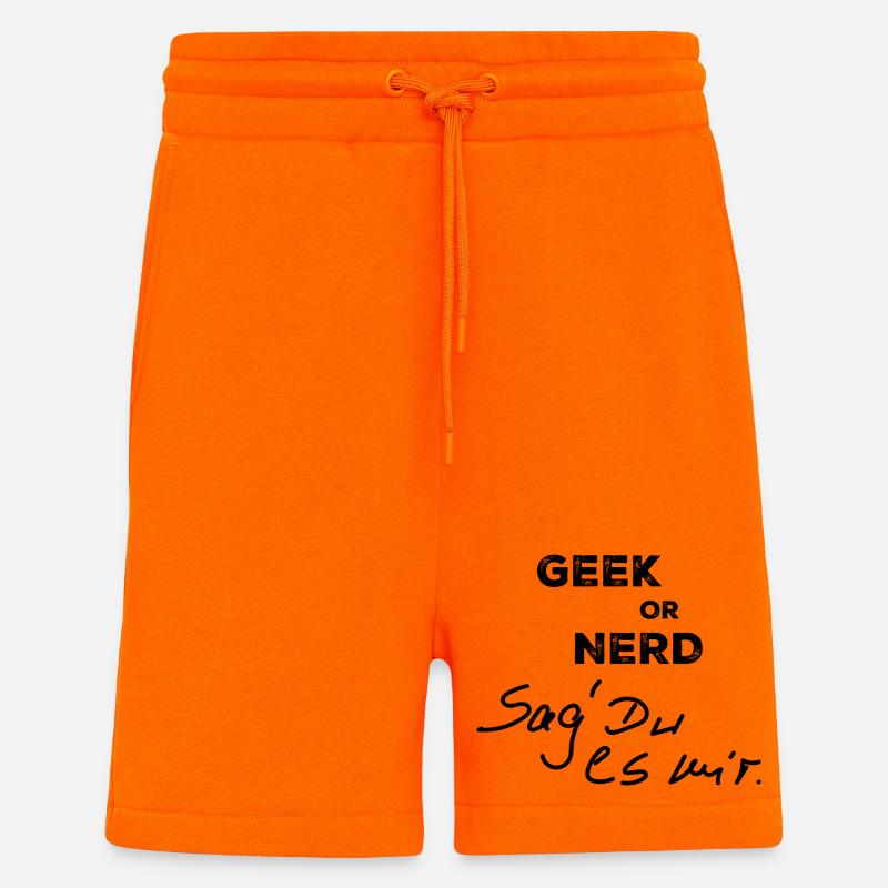 Geek oder Nerd - Shorts - made by SPREAD - SUNSET ORANGE