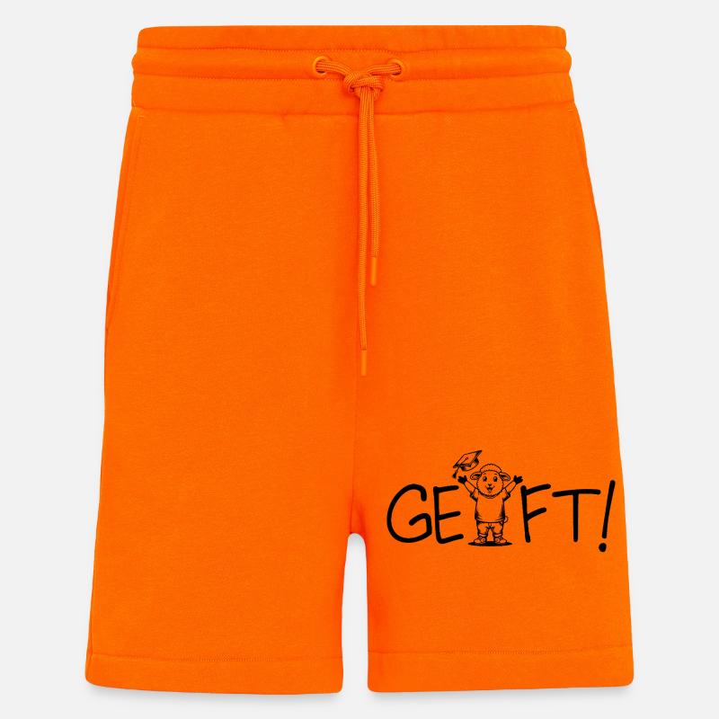 Geschafft! Abschluss - Shorts - made by SPREAD - SUNSET ORANGE