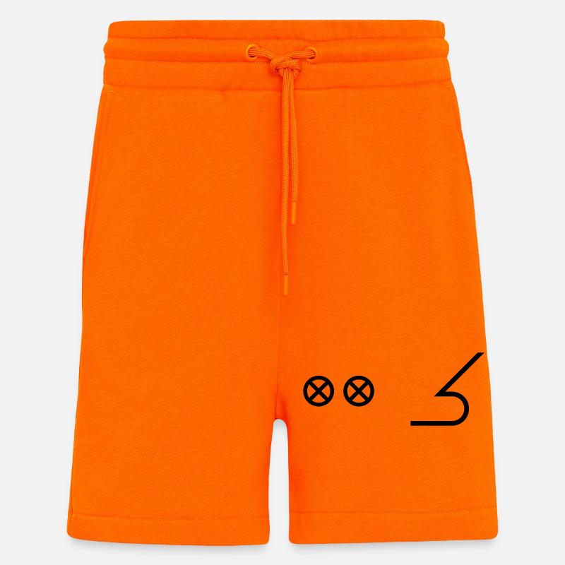 Proue Proue - Capitaine des voiliers nautiques - Short bio décontracté fabriqué en UE - SUNSET ORANGE