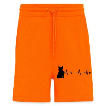 Chien - Short bio décontracté fabriqué en UE - SUNSET ORANGE - Devant