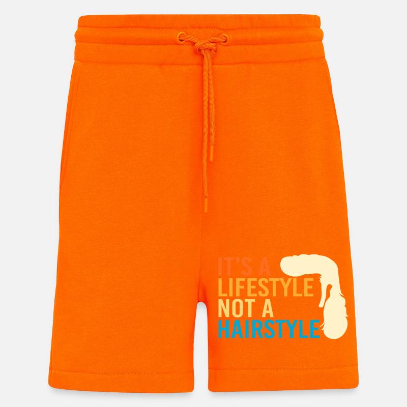 Coupe mulet Coupe mulet - Short bio décontracté fabriqué en UE - SUNSET ORANGE
