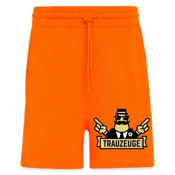 Trauzeuge Handzeichen (Polterabend / JGA / 3C) - Shorts - made by SPREAD - SUNSET ORANGE - Vorne