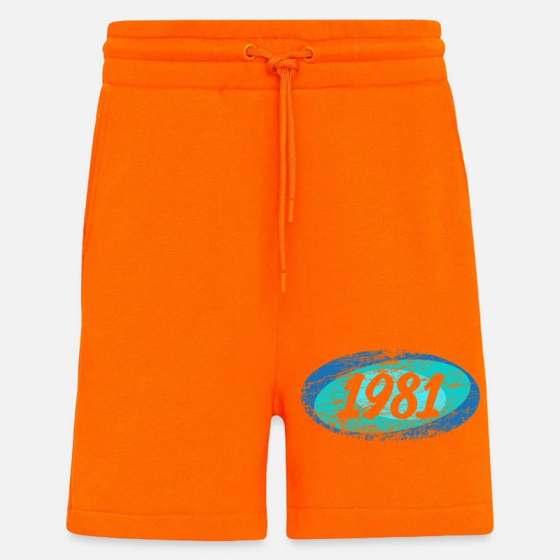 Retro 1981 - Shorts - made by SPREAD - SUNSET ORANGE