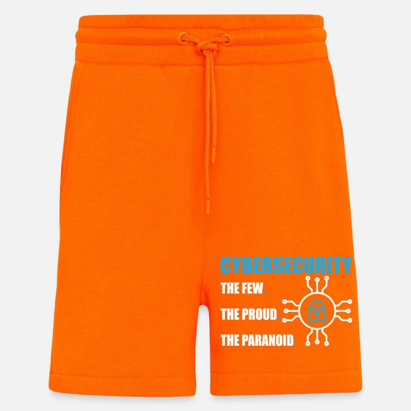 Lustiges Cybersicherheits-IT-Support-IT-Sicherheitsnetzwerk - Shorts - made by SPREAD - SUNSET ORANGE