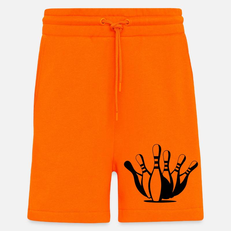 Bowling - Short bio décontracté fabriqué en UE - SUNSET ORANGE