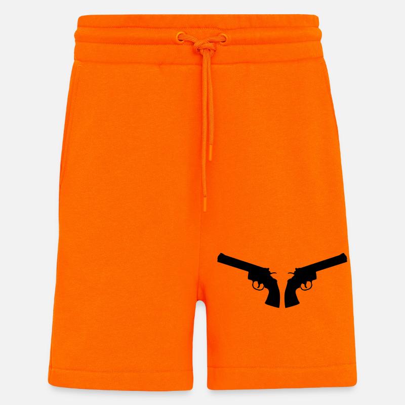Armes - Short bio décontracté fabriqué en UE - SUNSET ORANGE
