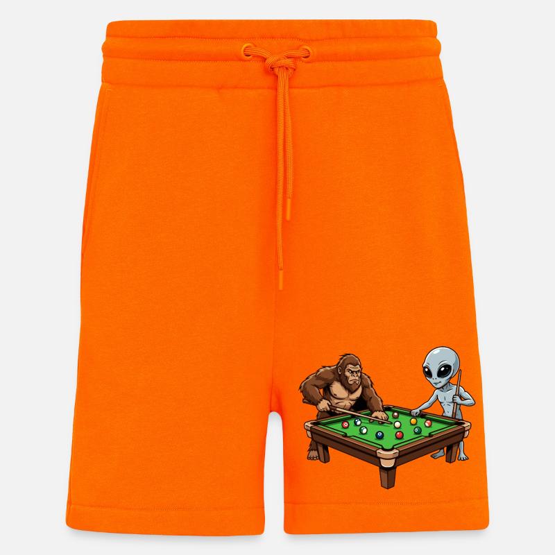 Billard Profi Design – Snooker & Pool Billard - Shorts - made by SPREAD - SUNSET ORANGE