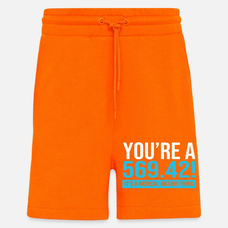 Medical Coder - Shorts - made by SPREAD - SUNSET ORANGE