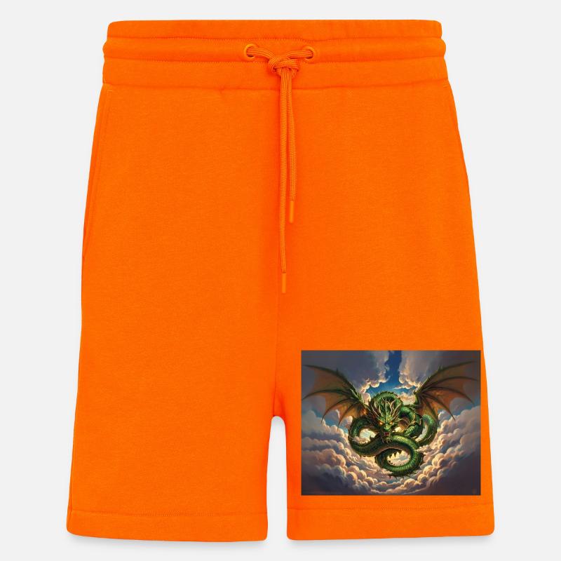 Drachensturm über Wolken - Shorts - made by SPREAD - SUNSET ORANGE