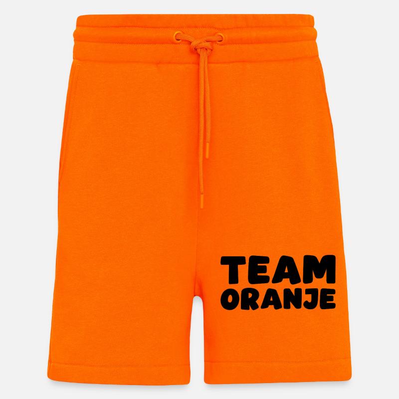 Équipe Oranje - Pays-Bas - Niederlande - Short bio décontracté fabriqué en UE - SUNSET ORANGE