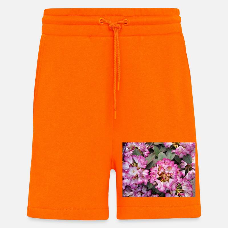 Rhododendron Rose Éclatant - Short bio décontracté fabriqué en UE - SUNSET ORANGE