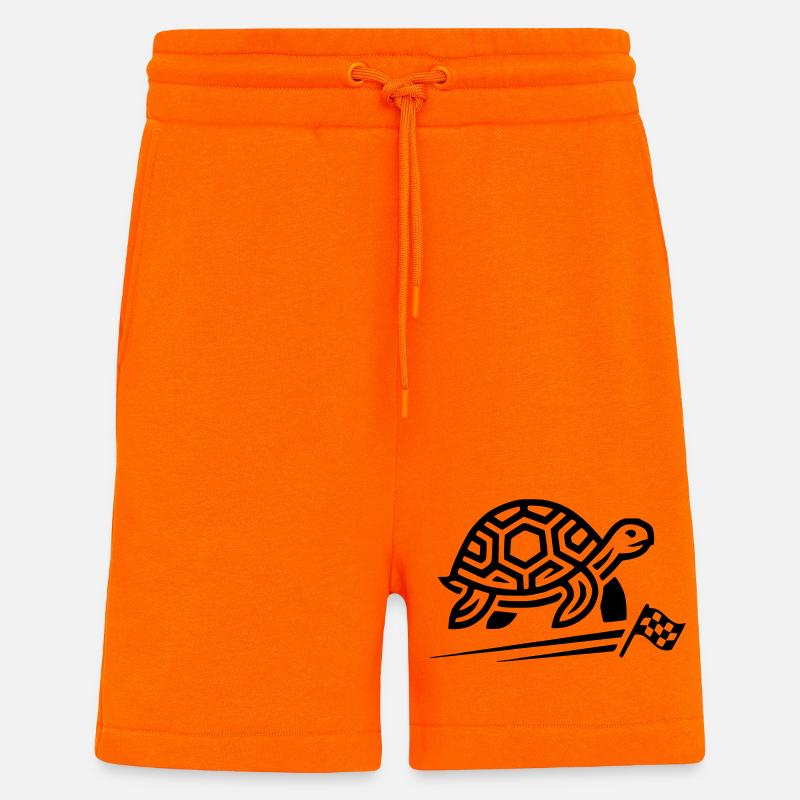 tortue - Short bio décontracté fabriqué en UE - SUNSET ORANGE
