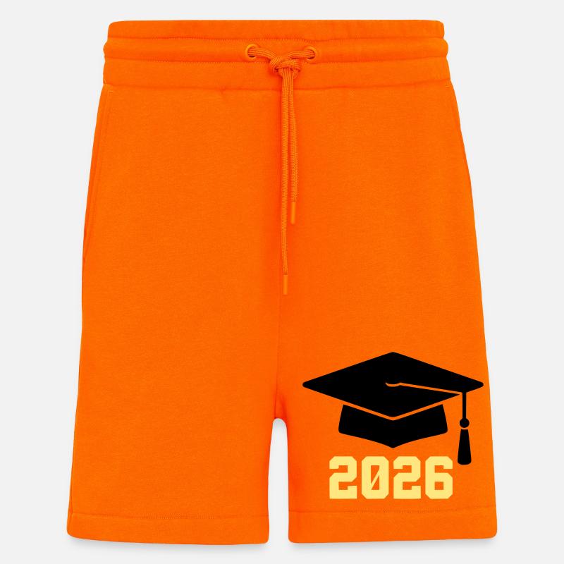 Absolvent 2026 Bachelor Hut - Shorts - made by SPREAD - SUNSET ORANGE