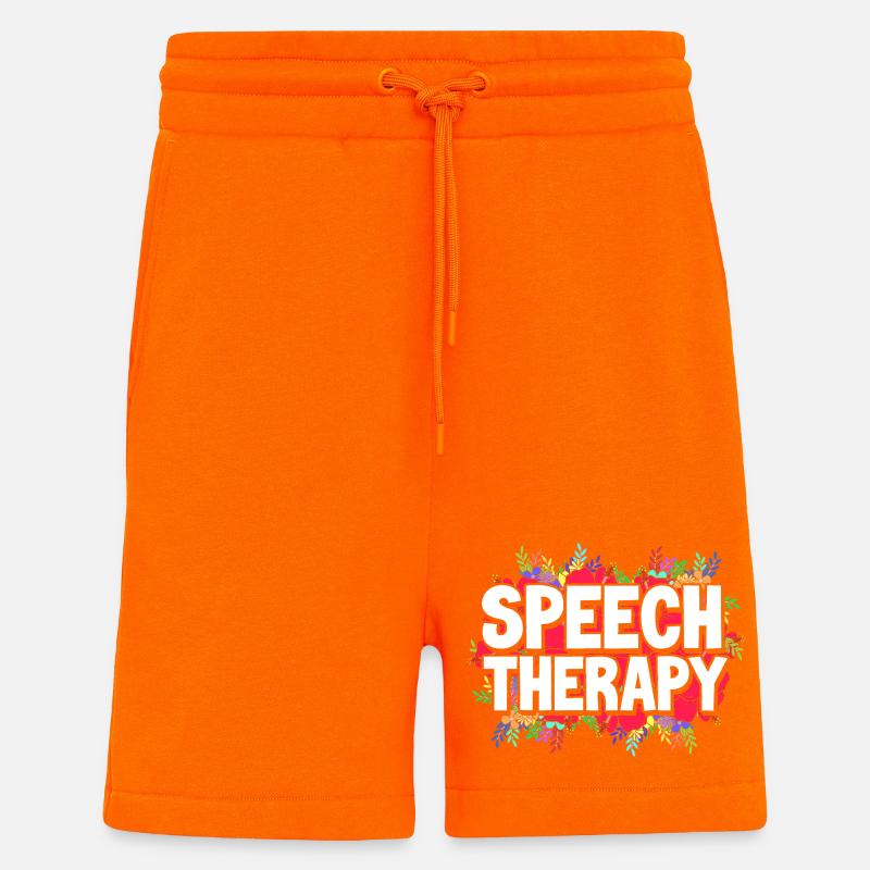 Logopäde Logopädin Logopädie - Shorts - made by SPREAD - SUNSET ORANGE