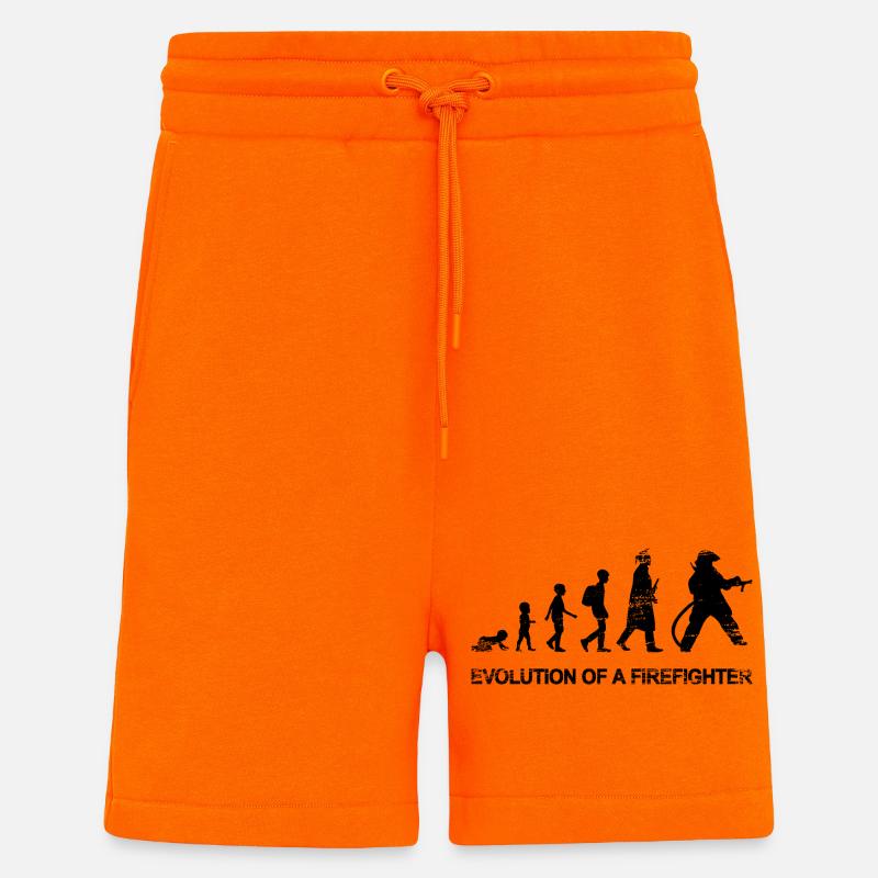 Entwicklung eines Feuerwehrmanns - Shorts - made by SPREAD - SUNSET ORANGE