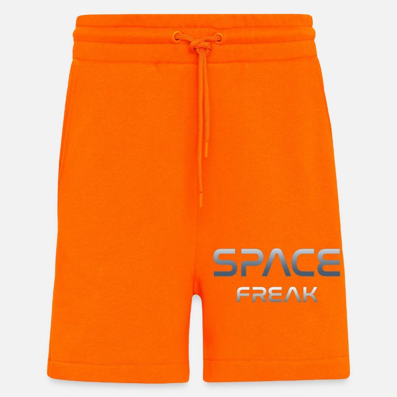 Space Freak Celestial Gradient Tee - Organic Relaxed shortsit Made in EU - SUNSET ORANGE