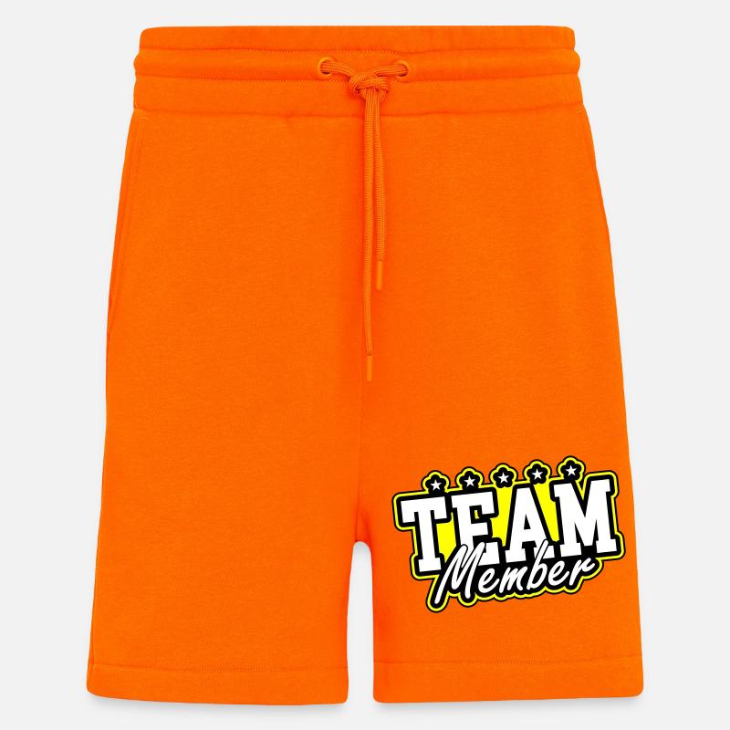 Équipier - Short bio décontracté fabriqué en UE - SUNSET ORANGE