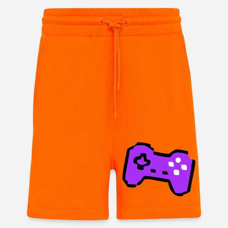 Weird Retro Controller Gamer - Shorts - made by SPREAD - SUNSET ORANGE