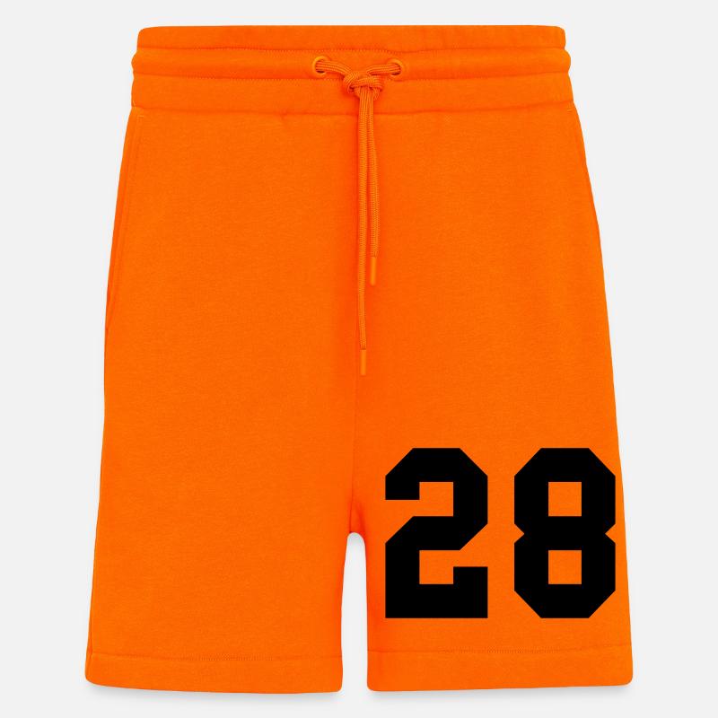 28 - Short bio décontracté fabriqué en UE - SUNSET ORANGE