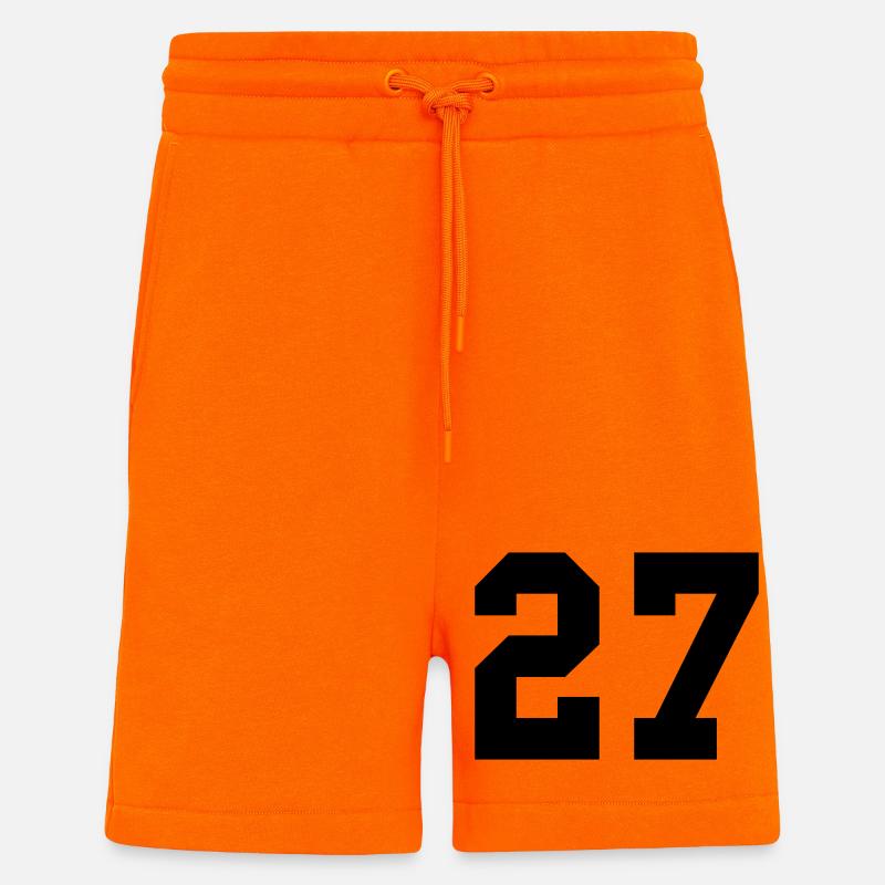27 - Short bio décontracté fabriqué en UE - SUNSET ORANGE
