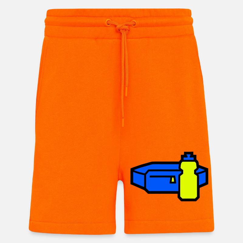 Courroir de ceinture d’hydratation pratique - Short bio décontracté fabriqué en UE - SUNSET ORANGE