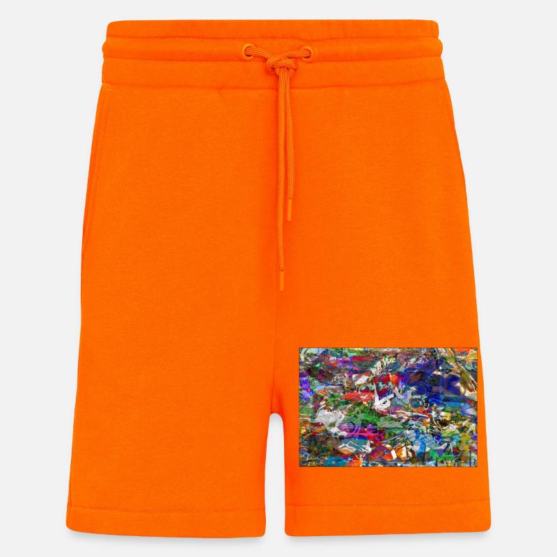 jklajggejrdatschy - Short bio décontracté fabriqué en UE - SUNSET ORANGE